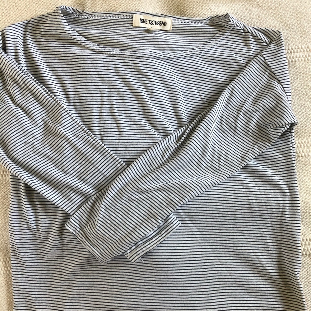 Madewell Rivet & Thread top Palmdale Stripe
